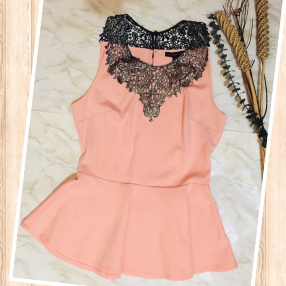 💕material girl peplum blouse - Picture 1 of 4